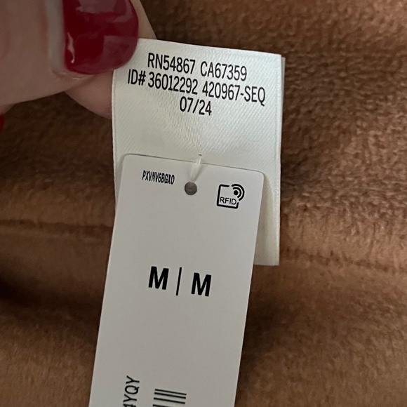 NWT Victoria’s Secret Pink Microfleece Half-Zip Jacket - Toffee - Size M - Picture 8 of 12